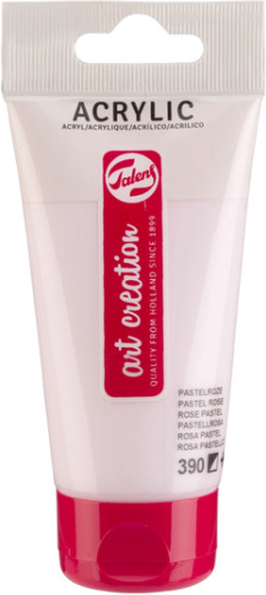 Acrylverf tac 390 pastelroze tube 75ml | Tube a 75 milliliter | 3 stuks